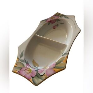 Floral Ceramic Divided Dish